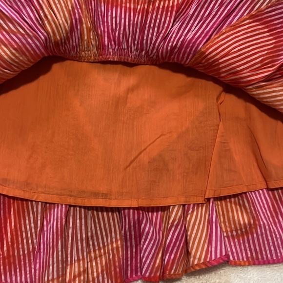 Circus by Sam Edelman Pink and Orange Mini Skater Skirt - Picture 4 of 4